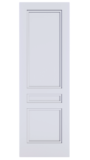 Shaker Step door featuring glass panels for added light