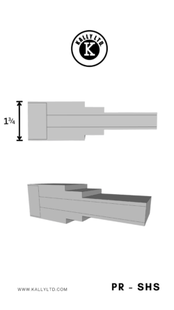 Minimalist shaker-style solid door with clean lines