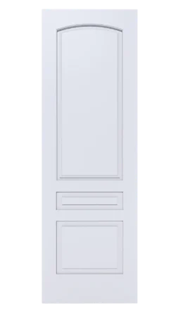 Interior door with raised panel design for added elegance