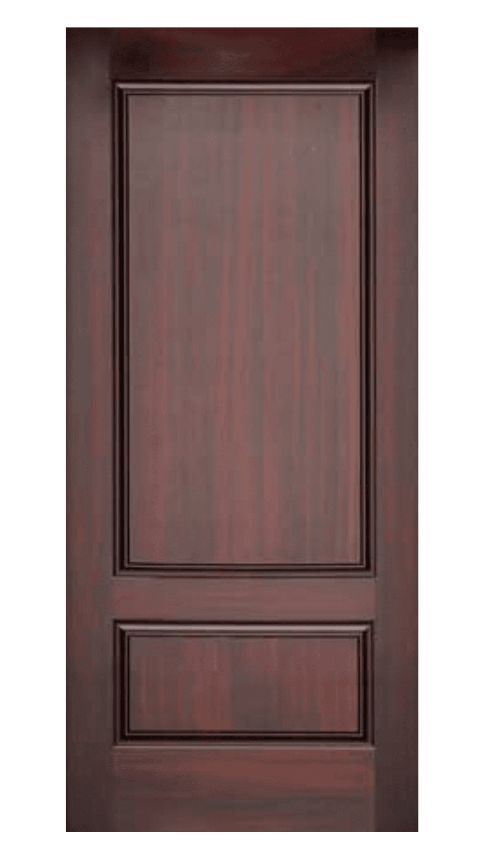 2 Panel Embossed fiberglass entry door