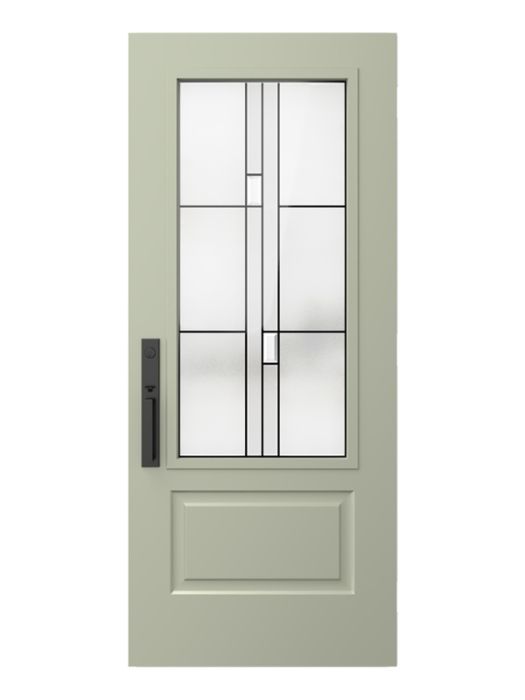 Privacy glass for exterior doors enhancing security and style