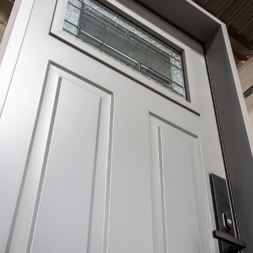 Modern and traditional steel doors with impact resistance, fire protection, and weatherproof finishes.