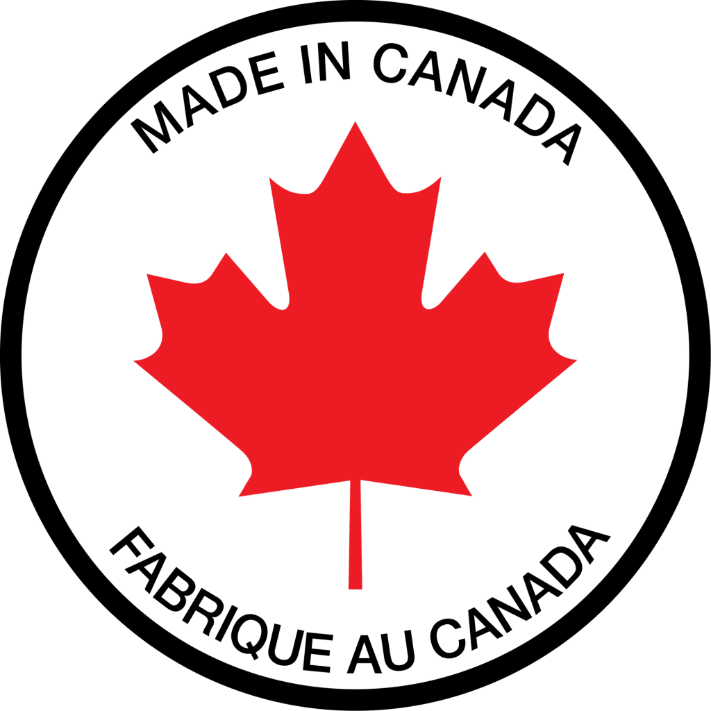 Official Made in Canada logo representing locally manufactured high-quality doors.