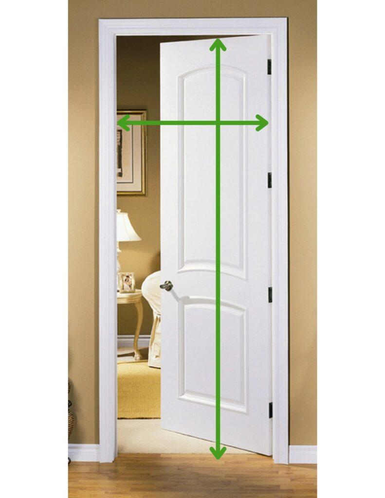 Measuring the door jamb depth for proper interior door installation