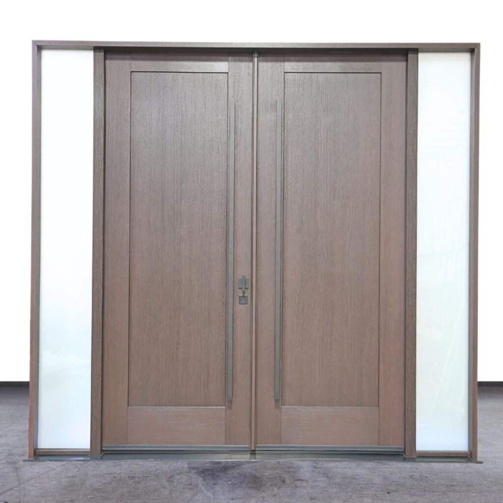 1 panel shaker front door – modern fiberglass entry door design