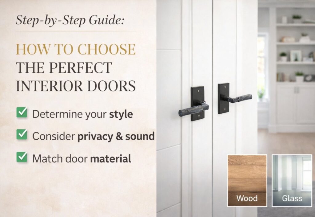 Key style considerations for interior doors including contemporary, traditional, and modern luxury designs