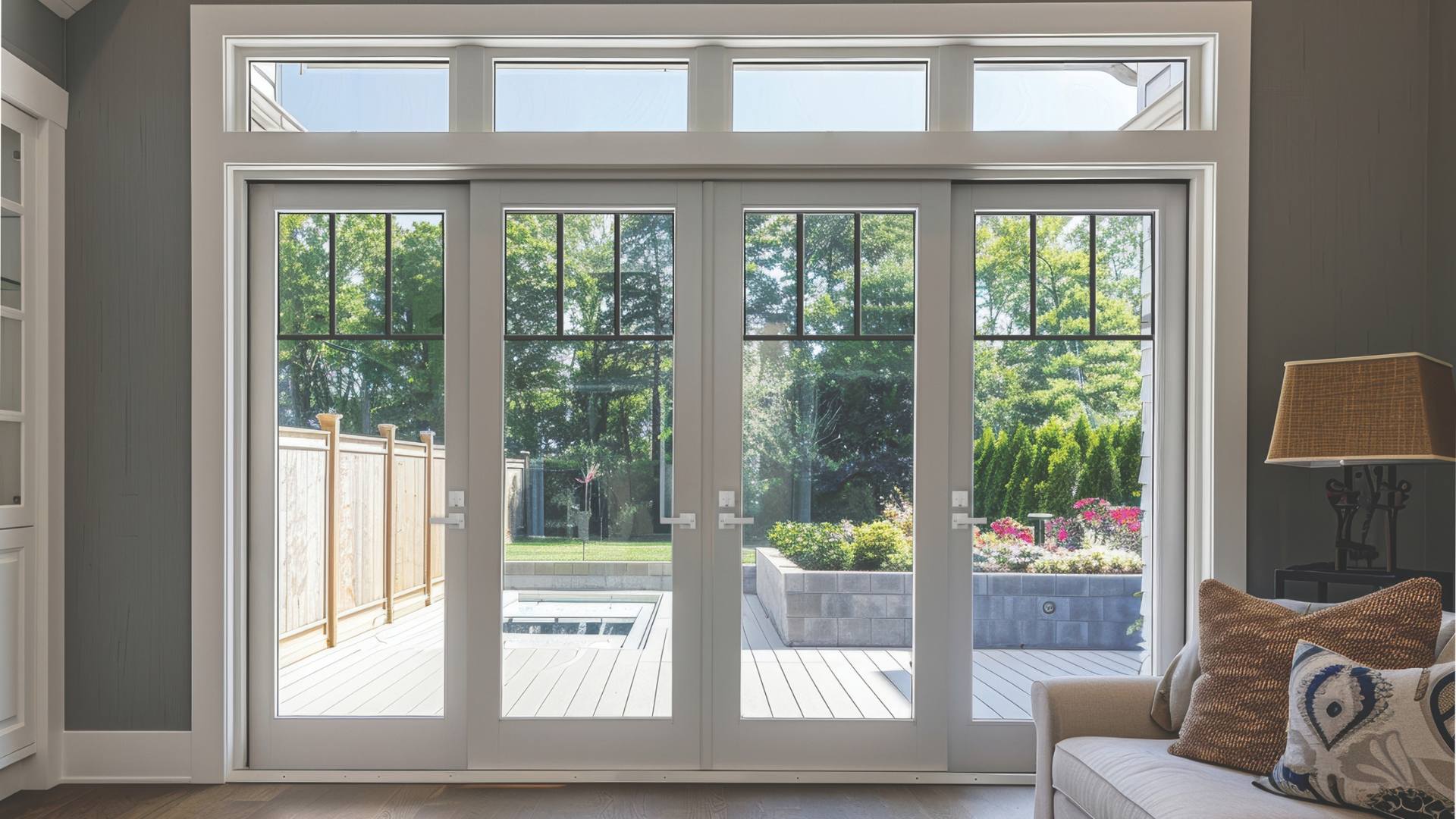 GARDEN CLEAR III door glass pattern