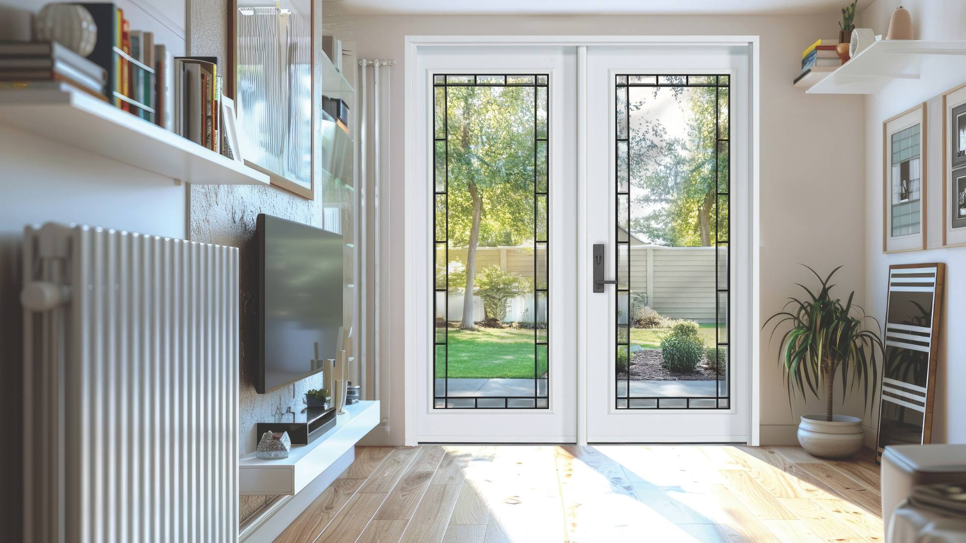 GARDEN CLEAR II door glass pattern