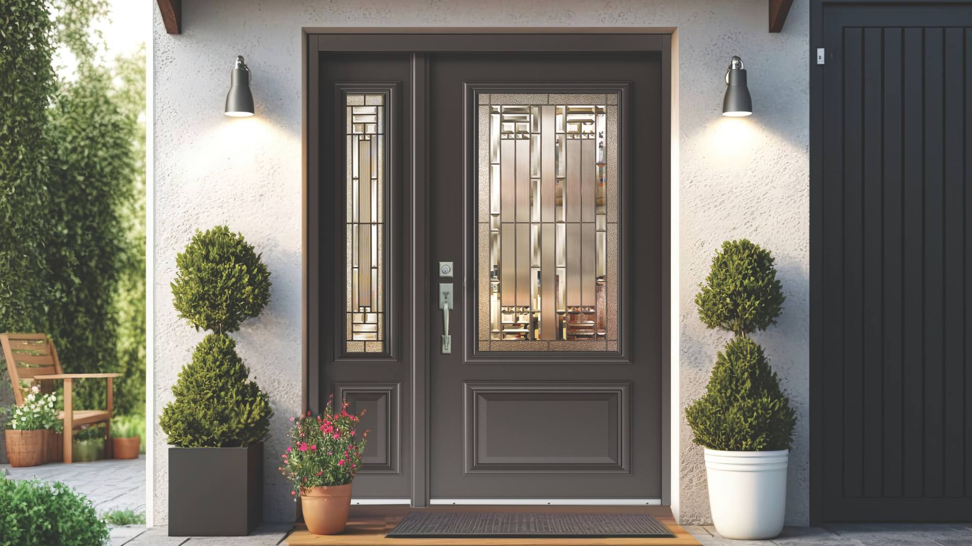 GLACIER door glass pattern